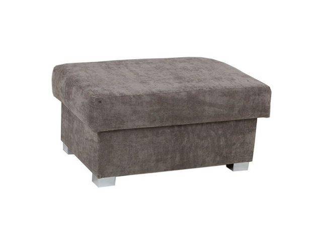 Vegas Verona Storage Footstool Grey