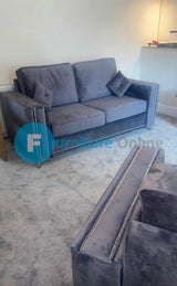 Alaska 3+2 Sofa Set Full Back Grey