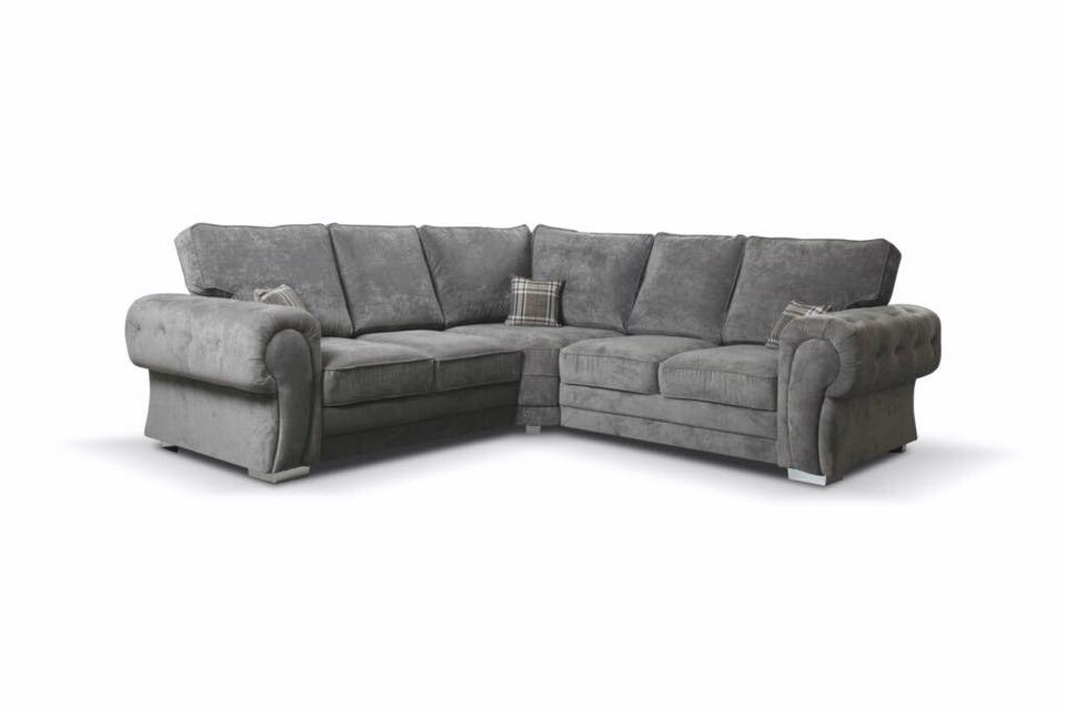 Vegas Modular Corner Sofa Grey Furniture Direct Online