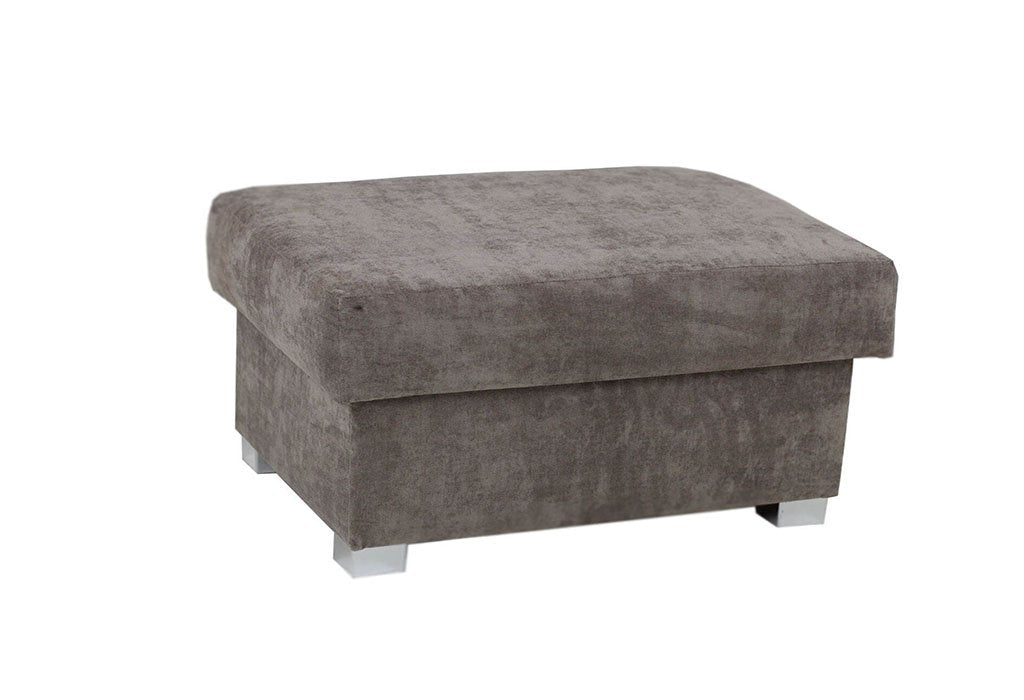 Vegas Verona Storage Footstool Grey