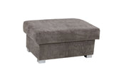 Vegas Verona Storage Footstool Grey